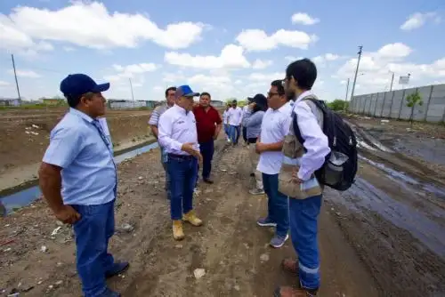 Un equipo técnico del OEFA realizó una visita preventiva al distrito piurano de Tambogrande. Foto: OEFA/Difusión