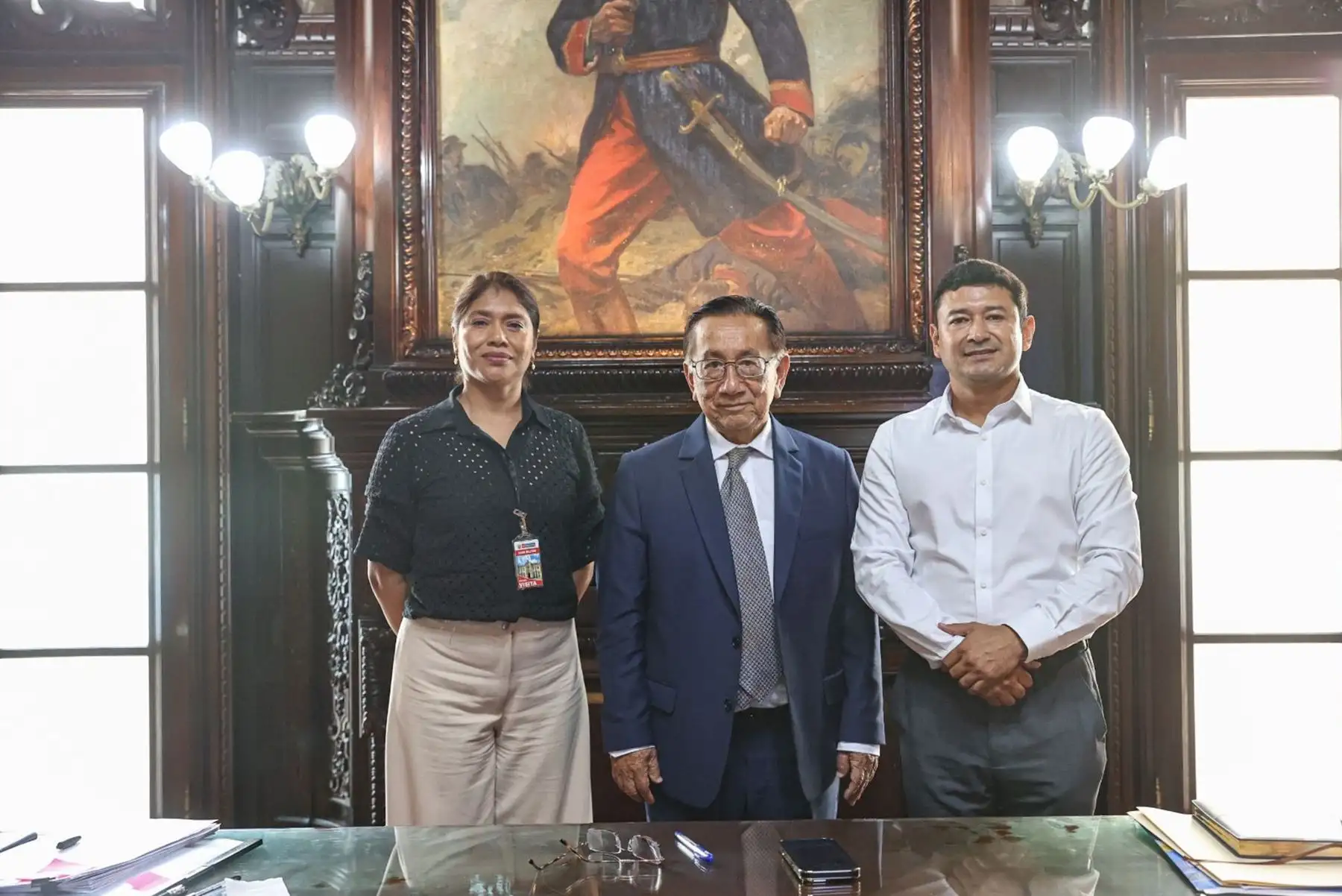 Presidente José María Balcázar se reunió con representantes de la Beneficencia Pública de Lambayeque.