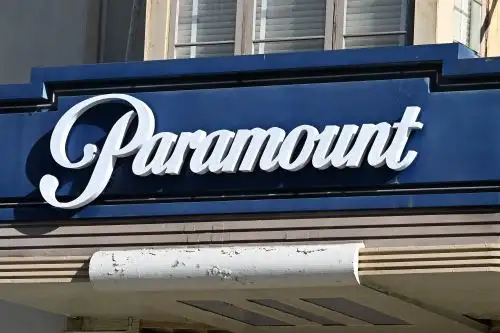Signo distintivo de la empresa de medios Paramount. Foto: AFP.