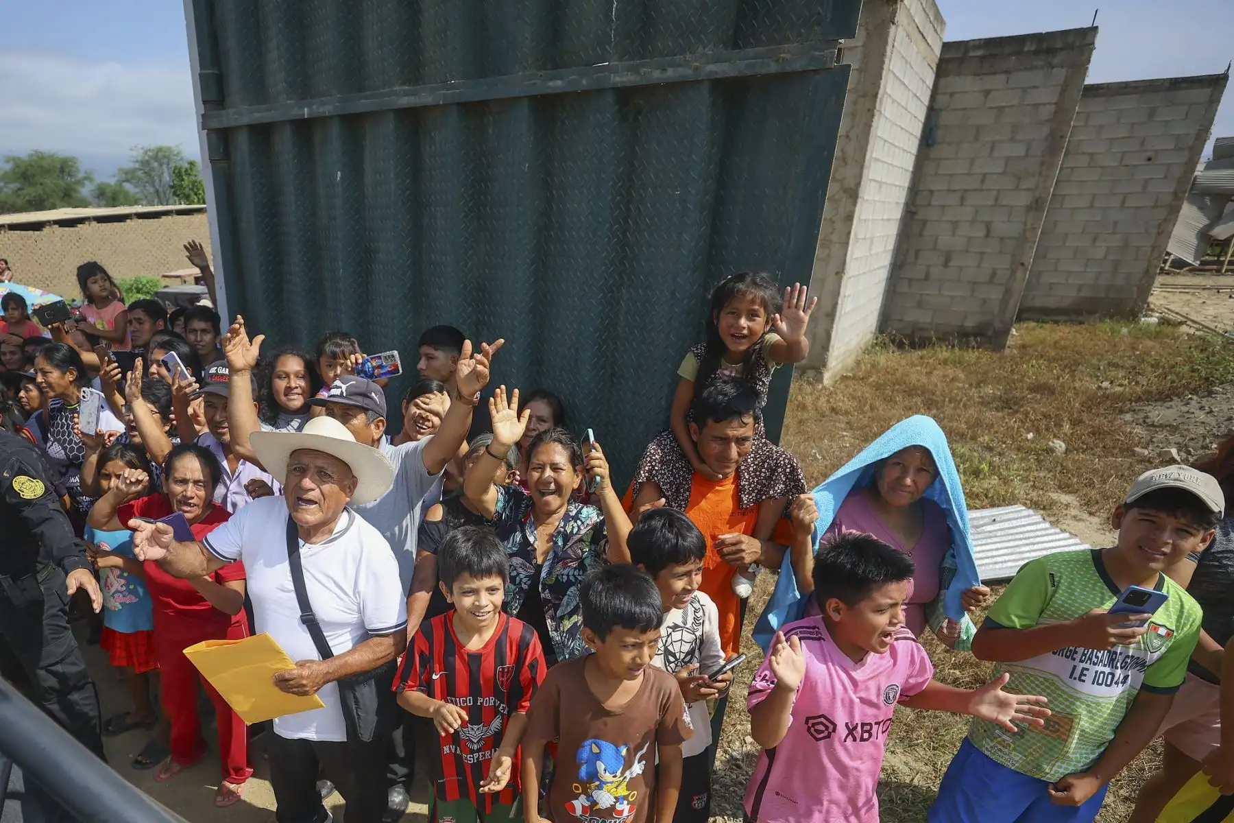 Presidente José María Balcázar, llega al distrito de Oyotún en Lambayeque. Foto: Presidencia