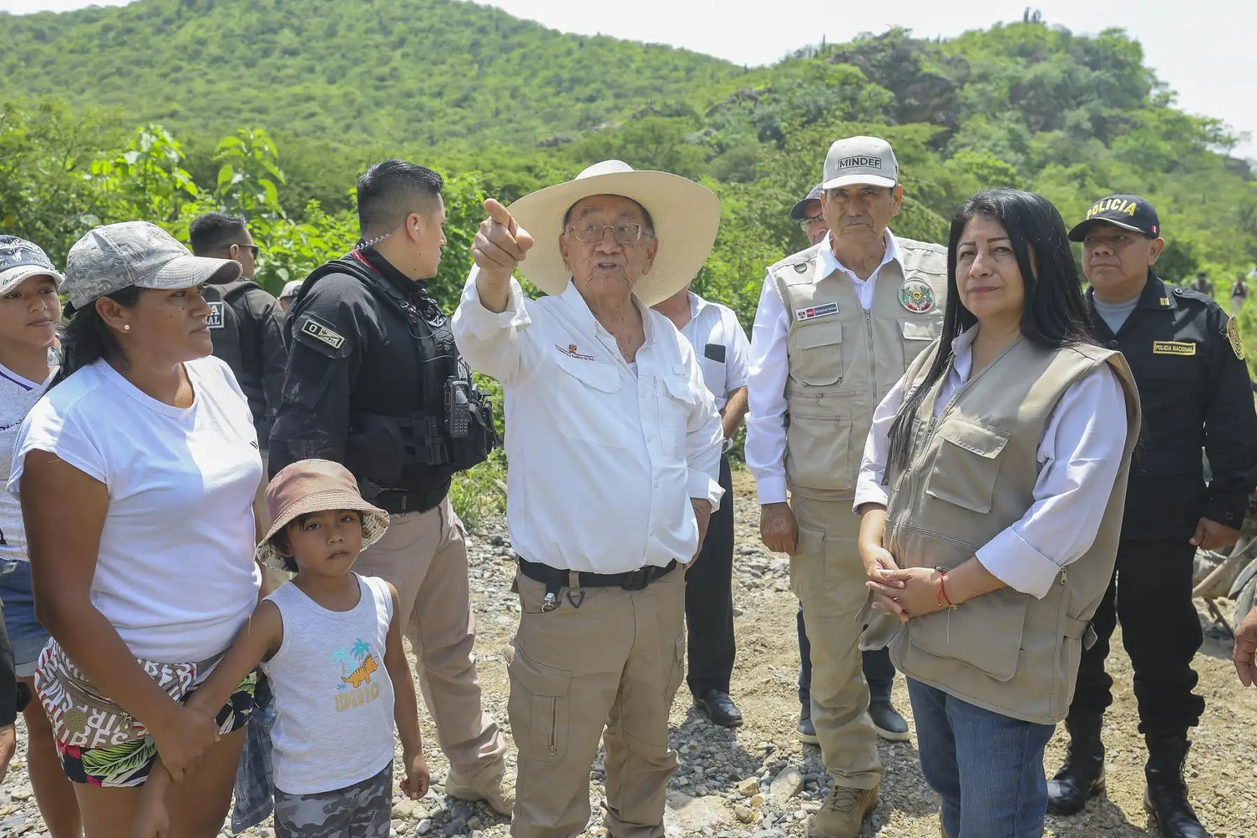 Presidente José María Balcázar, visitó el distrito de Nanchoc en Cajamarca. Foto: Presidencia