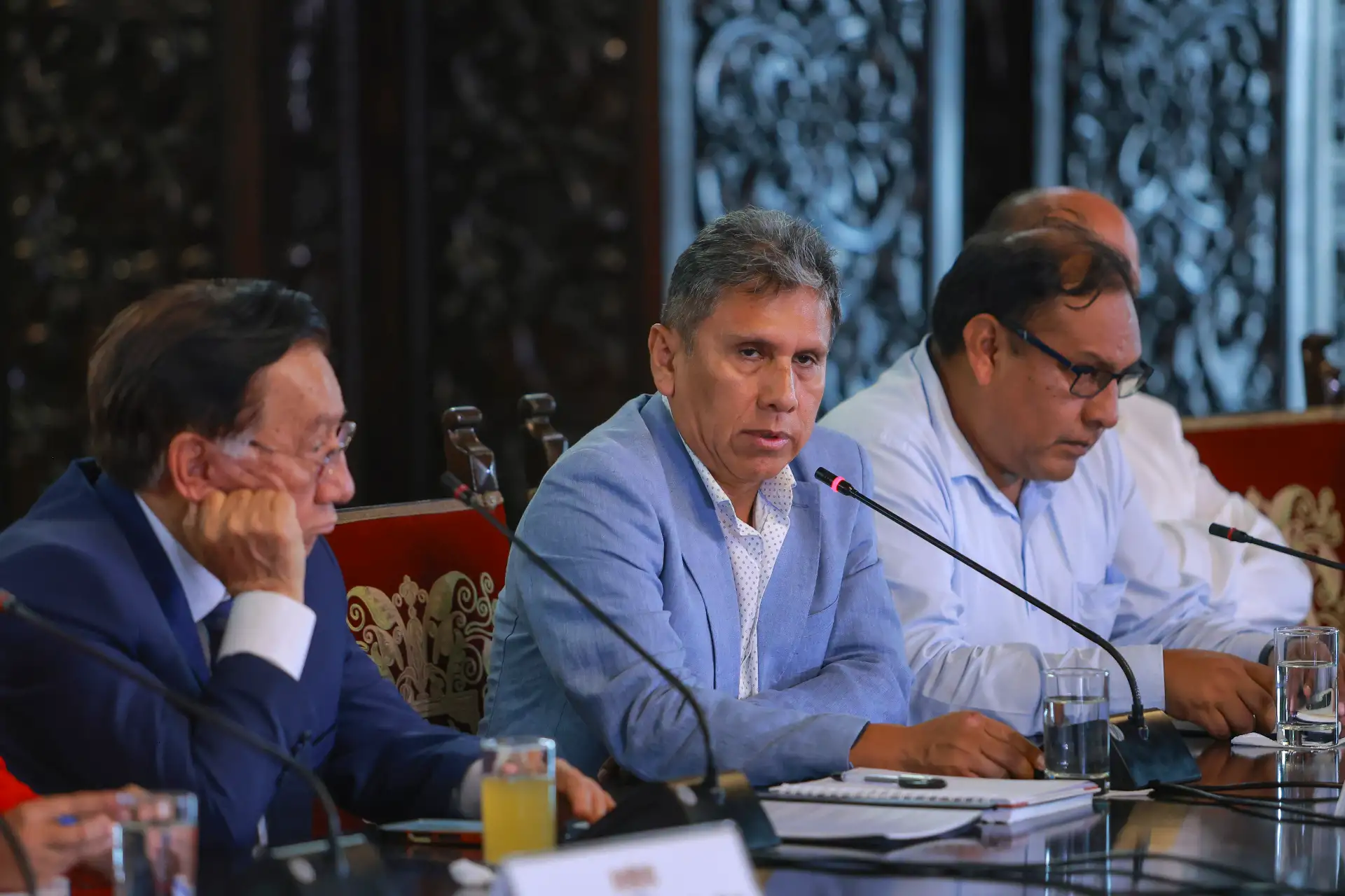 Presidente José María Balcázar lideró reunión de trabajo con representantes de los distintos gremios de transporte. Foto: ANDINA/Prensa Presidencia