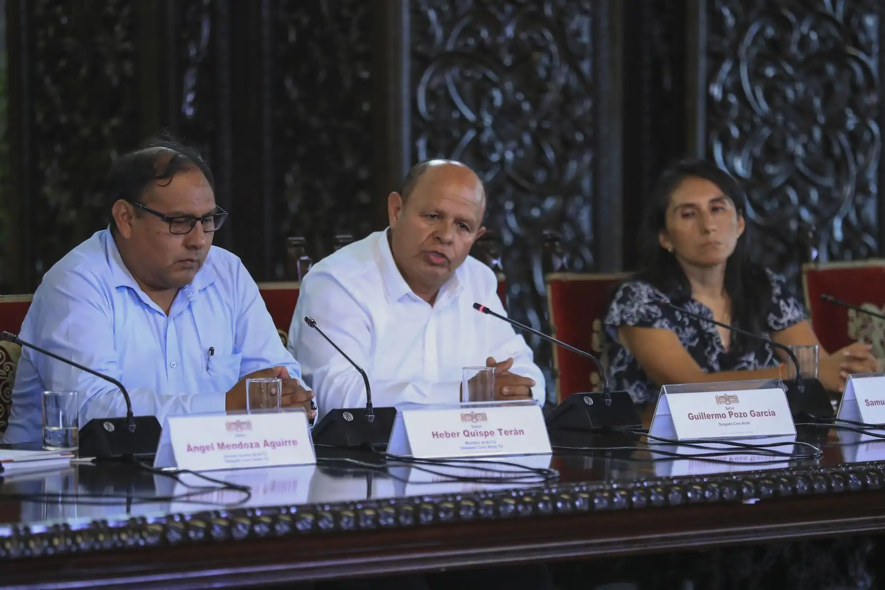 Presidente José María Balcázar lideró reunión de trabajo con representantes de los distintos gremios de transporte. Foto: ANDINA/Prensa Presidencia