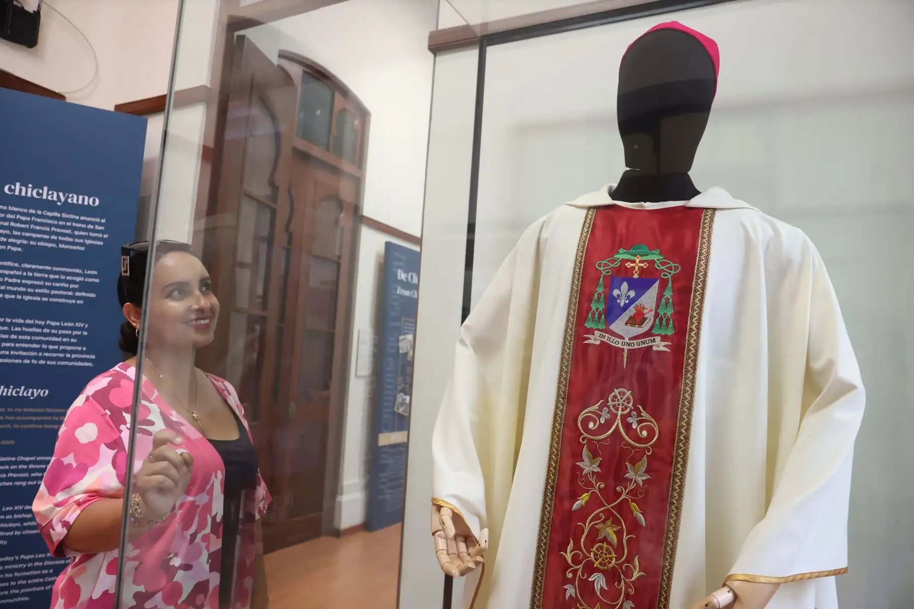 La municipalidad de Chiclayo presenta el Museo Gráfico del papa   León XIV  como parte de la "Ruta del papa". Foto:ANDINA/Melina Mejía