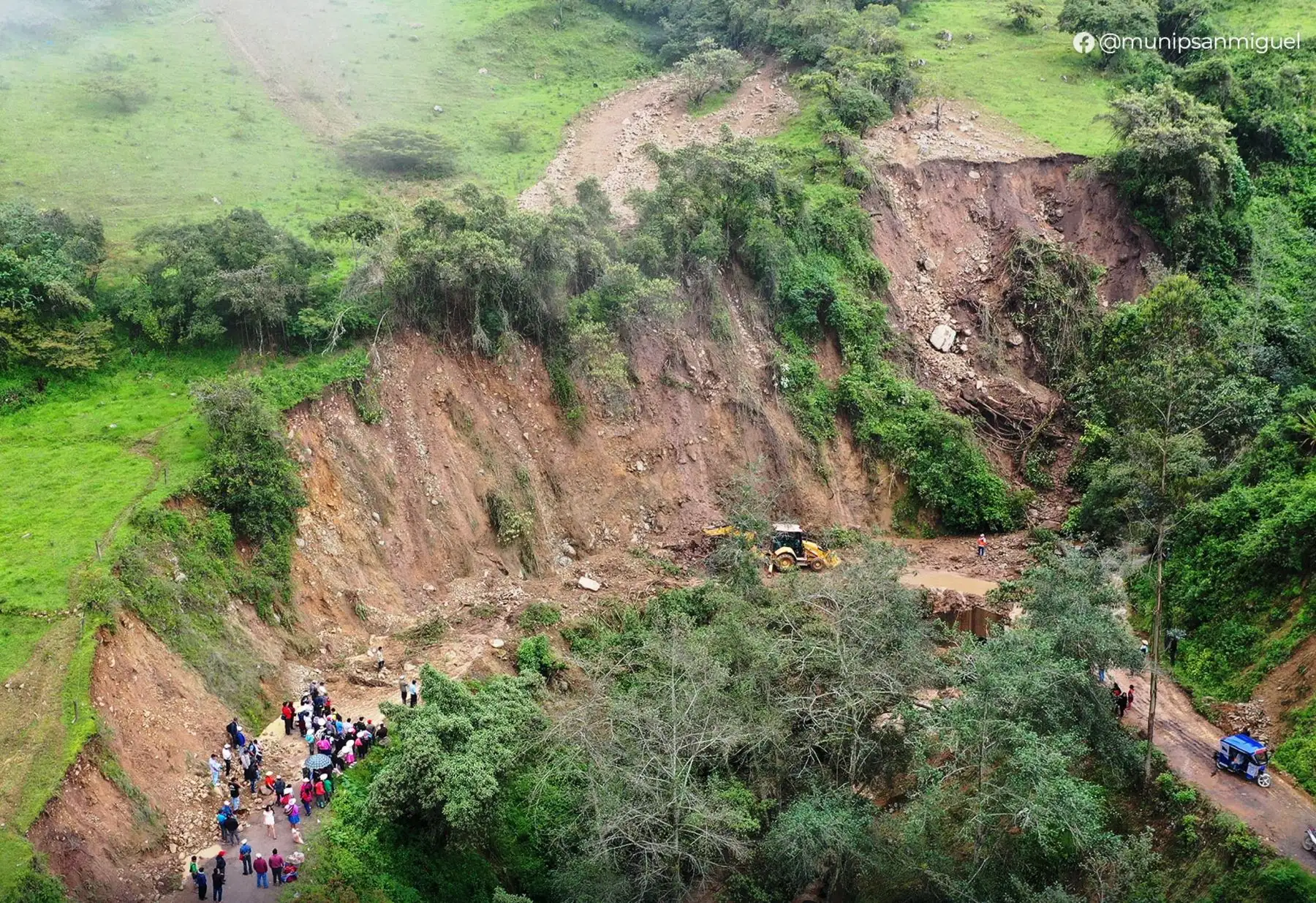 Las vías de comunicación han sido las más afectadas por las lluvias intensas en la región Cajamarca, con 174 kilómetros de carreteras vecinales dañadas. ANDINA/Difusión