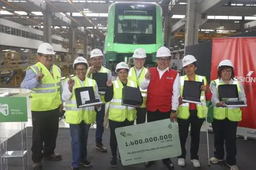 Línea 1 del metro de Lima supera los 1,600 millones de pasajeros transportados
