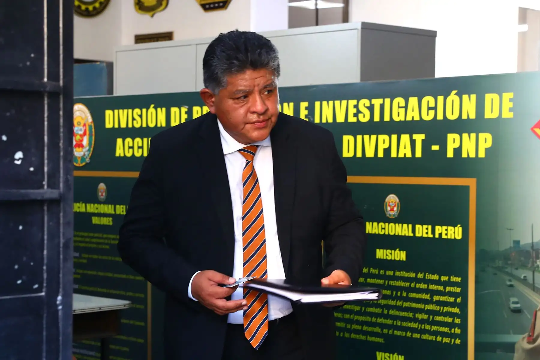 Abogado César Pérez Escobar abogado de Adrián Villar. Foto: ANDINA/Verónica Calderón