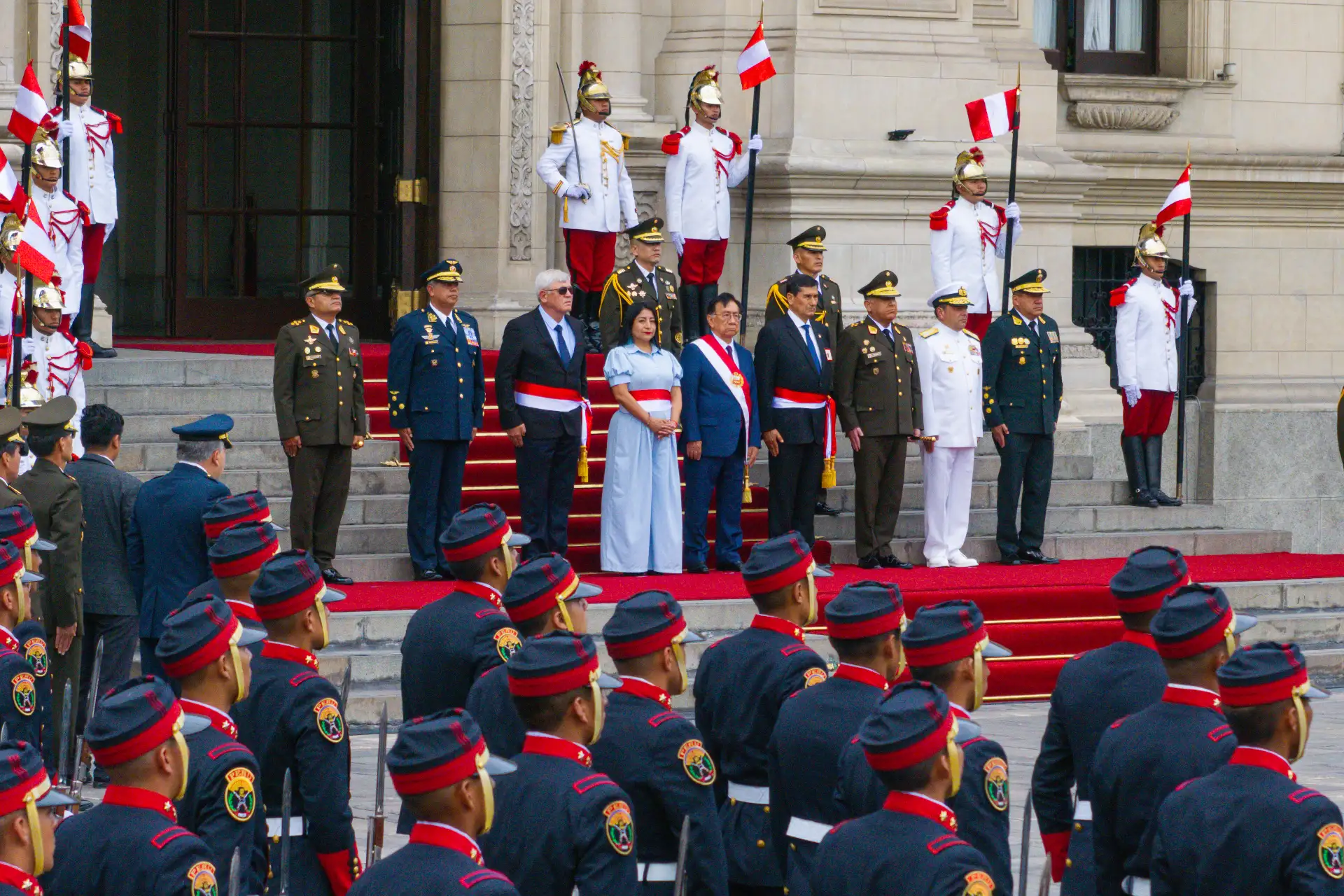 Ceremonia de reconocimiento del señor presidente de la república del Perú, como Jefe Supremo de las Fuerzas Armadas y Policía Nacional del Perú.
Foto: ANDINA/Prensa Presidencia