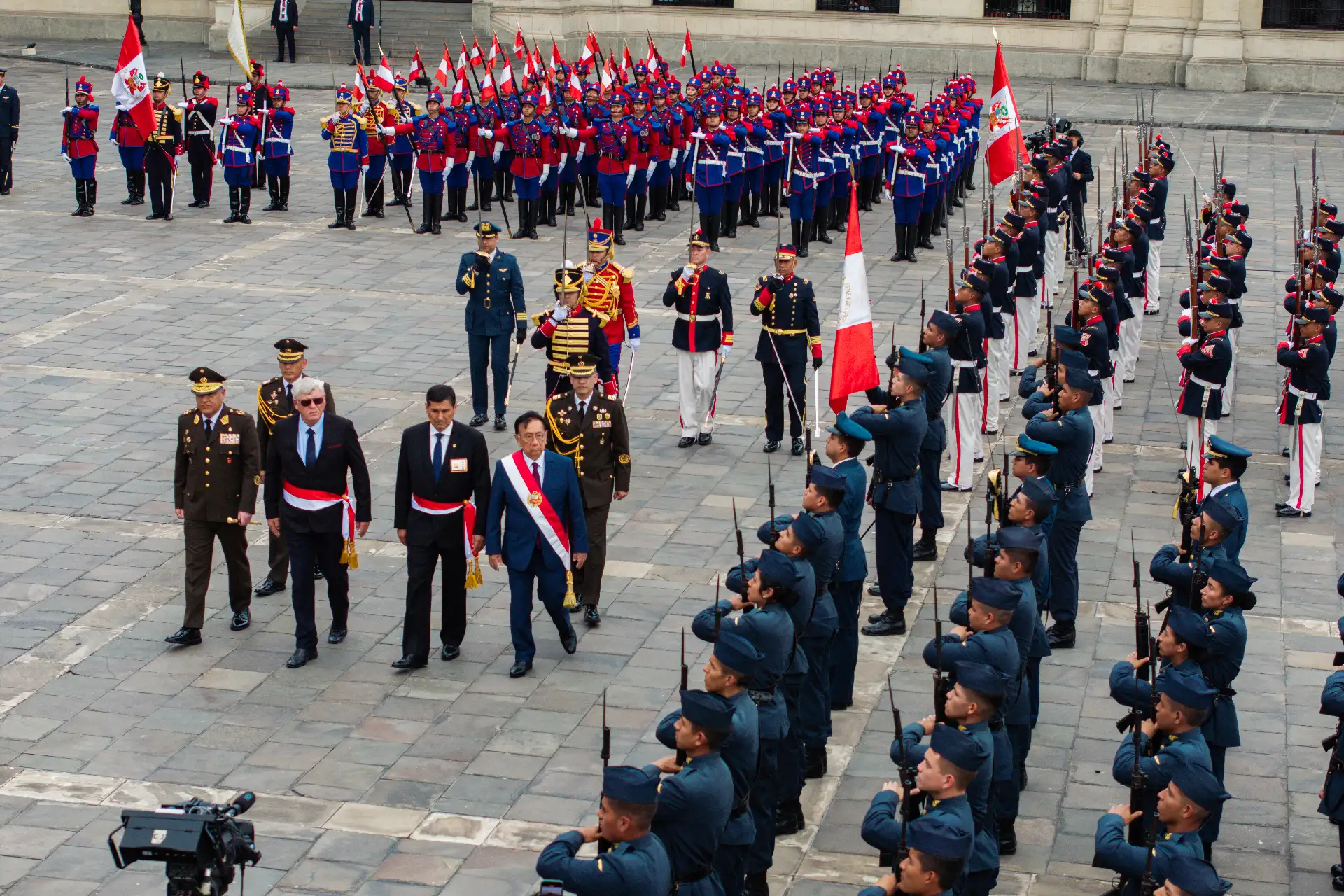 Ceremonia de reconocimiento del señor presidente de la república del Perú, como Jefe Supremo de las Fuerzas Armadas y Policía Nacional del Perú.
Foto: ANDINA/Prensa Presidencia
