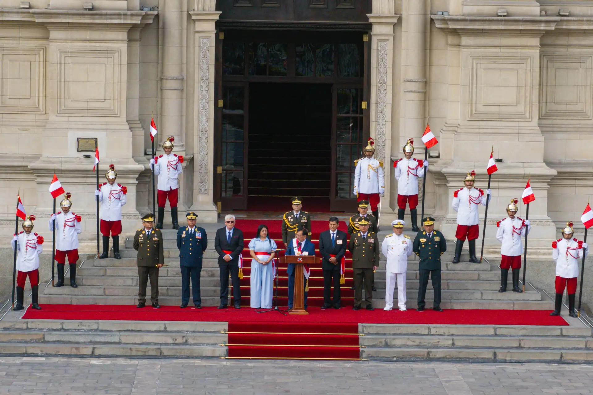 Ceremonia de reconocimiento del señor presidente de la república del Perú, como Jefe Supremo de las Fuerzas Armadas y Policía Nacional del Perú.
Foto: ANDINA/Prensa Presidencia