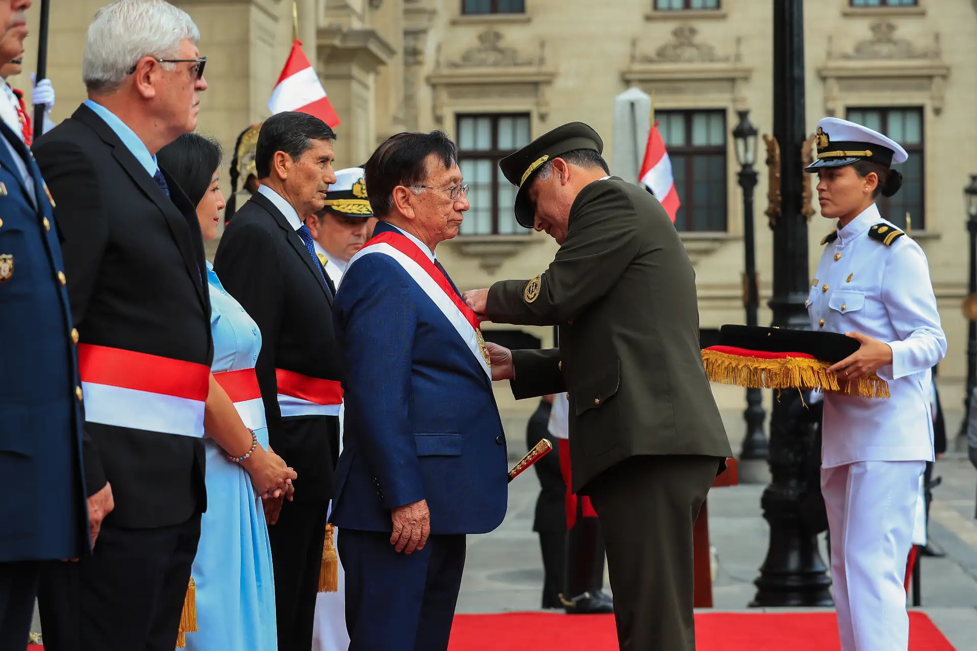 Ceremonia de reconocimiento del señor presidente de la república del Perú, como Jefe Supremo de las Fuerzas Armadas y Policía Nacional del Perú.
Foto: ANDINA/Prensa Presidencia