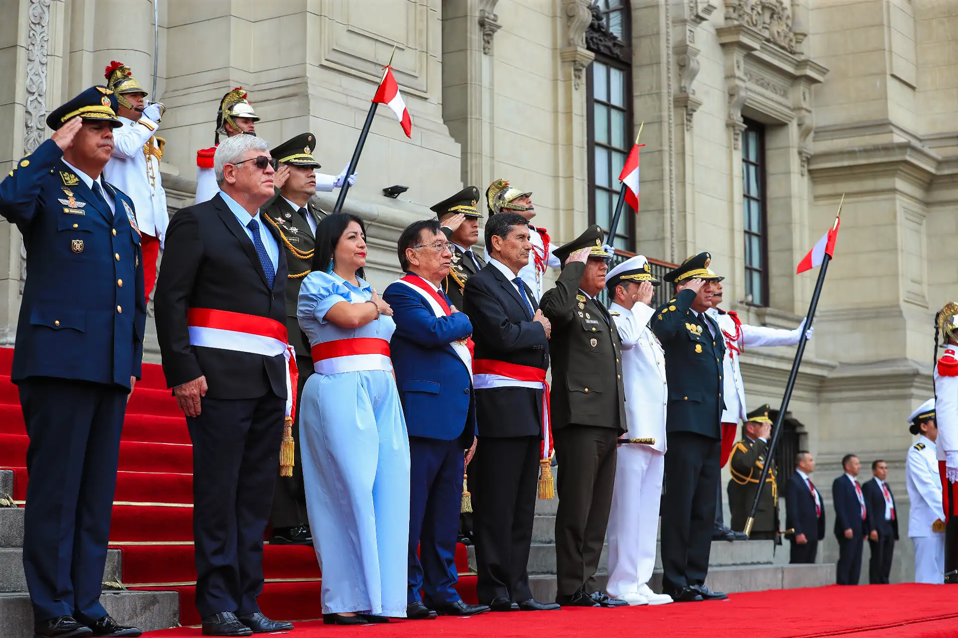 Ceremonia de reconocimiento del señor presidente de la república del Perú, como Jefe Supremo de las Fuerzas Armadas y Policía Nacional del Perú.
Foto: ANDINA/Prensa Presidencia
