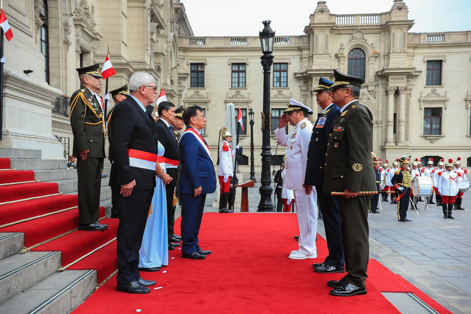 Ceremonia de reconocimiento del señor presidente de la república del Perú, como Jefe Supremo de las Fuerzas Armadas y Policía Nacional del Perú.
Foto: ANDINA/Prensa Presidencia