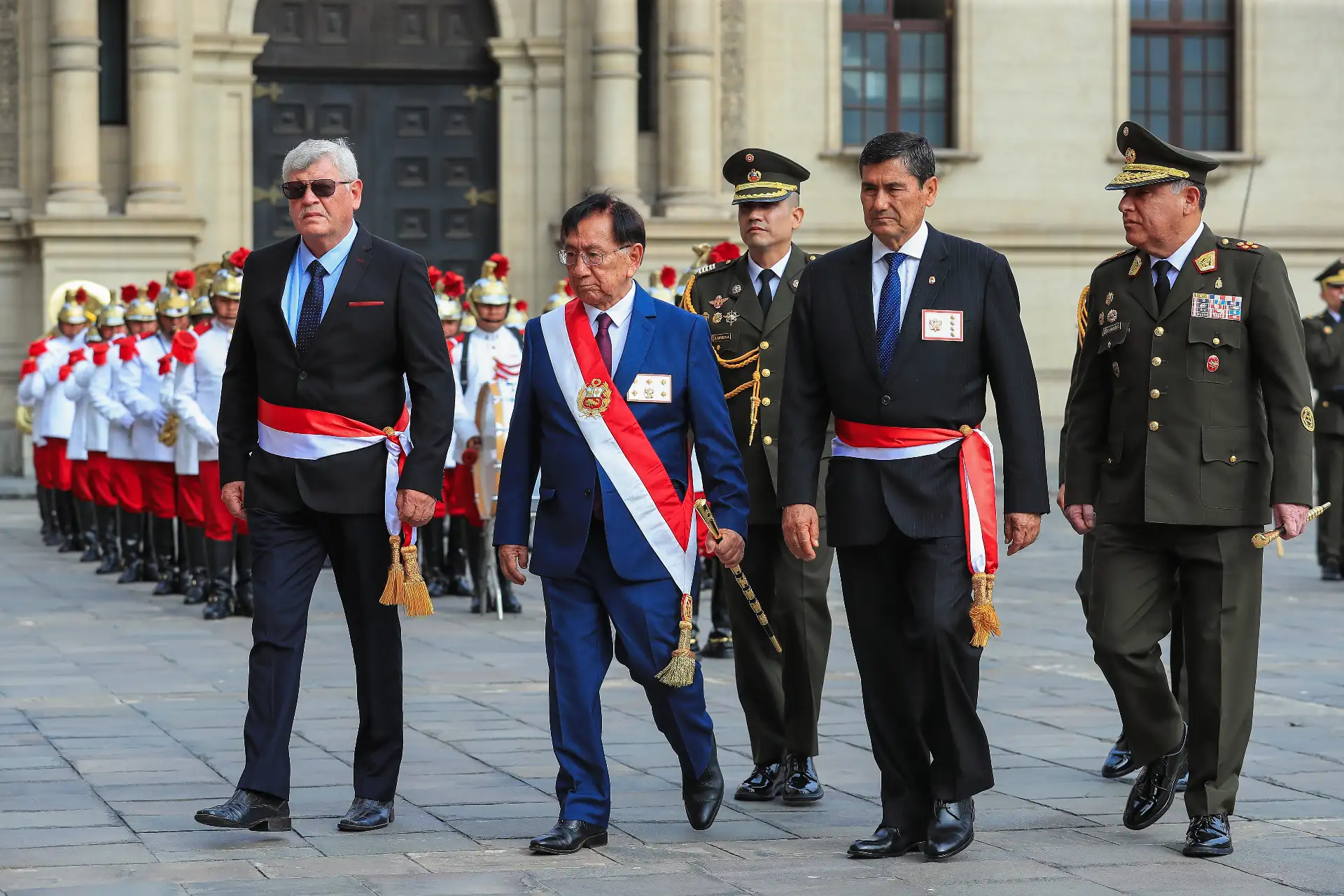 Ceremonia de reconocimiento del señor presidente de la república del Perú, como Jefe Supremo de las Fuerzas Armadas y Policía Nacional del Perú.
Foto: ANDINA/Prensa Presidencia