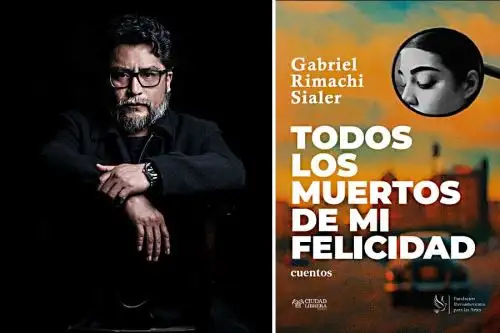 Escritor Gabriel Rimachi presenta su nuevo libro.