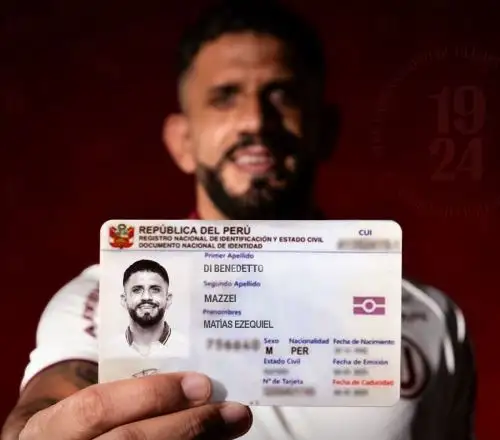 Matías Di Benedetto recibió su título de nacionalidad peruana