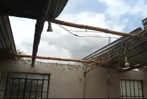 Fuertes vientos registrados en el distrito chiclayano de Nueva Arica, en la región Lambayeque, dejaron cuatro familias afectadas, de las cuales dos perdieron por completo los techos de sus viviendas. ANDINA/Difusión