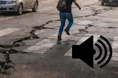 Lo cierto es que el sonido no viene del evento sísmico, sino que el movimiento del suelo genera vibraciones que producen ruido en estructuras, objetos o en el propio terreno. Foto: Generada con GPT-5.3