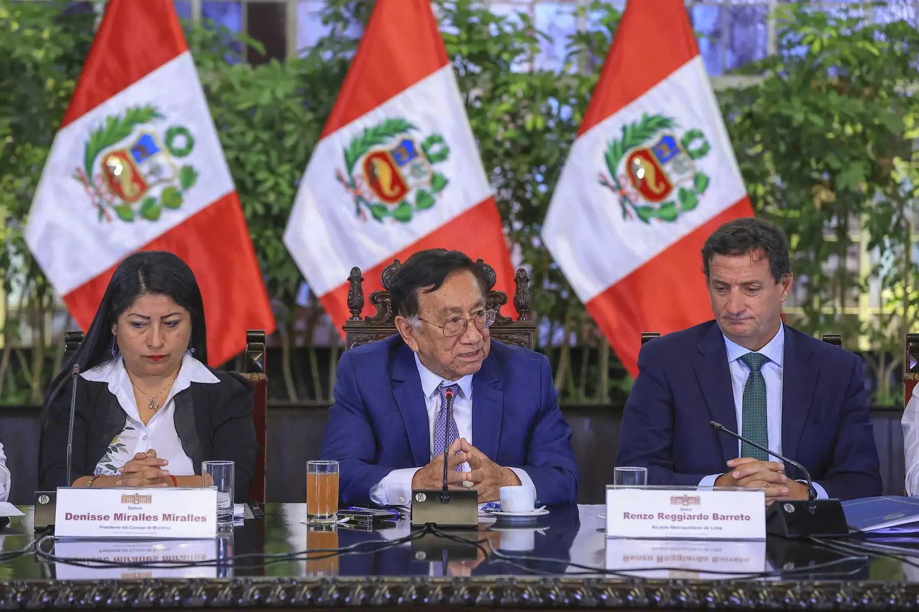 El presidente José María Balcázar lideró una reunión de trabajo con los alcaldes de Lima Metropolitana. Foto: ANDINA/ Prensa Presidencia