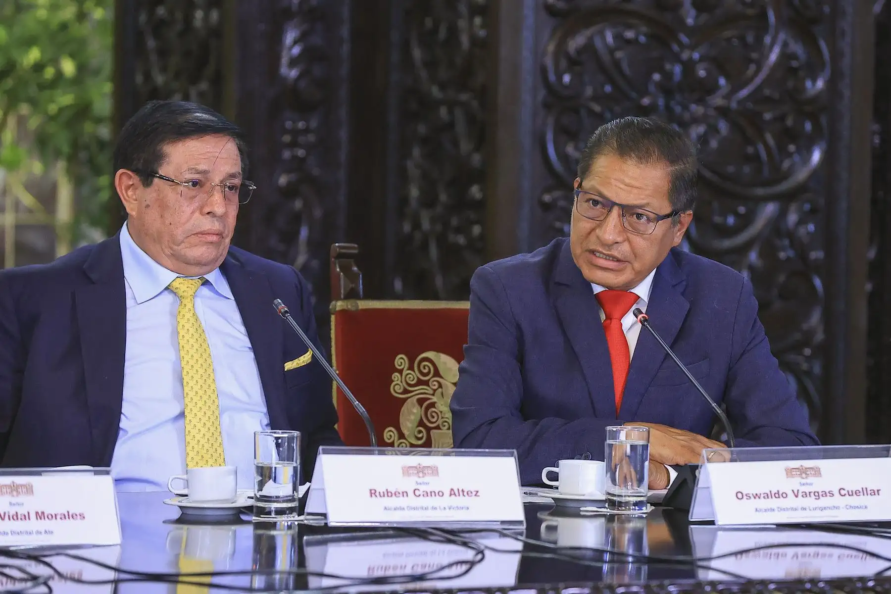 El presidente José María Balcázar lideró una reunión de trabajo con los alcaldes de Lima Metropolitana. Foto: ANDINA/ Prensa Presidencia