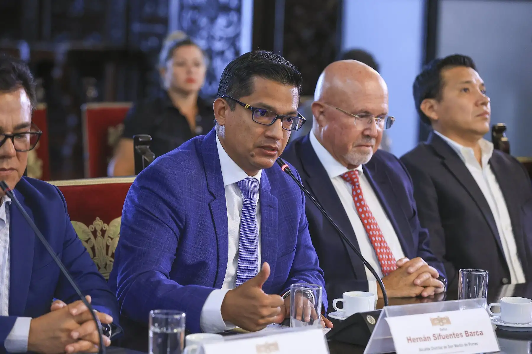 El presidente José María Balcázar lideró una reunión de trabajo con los alcaldes de Lima Metropolitana. Foto: ANDINA/ Prensa Presidencia