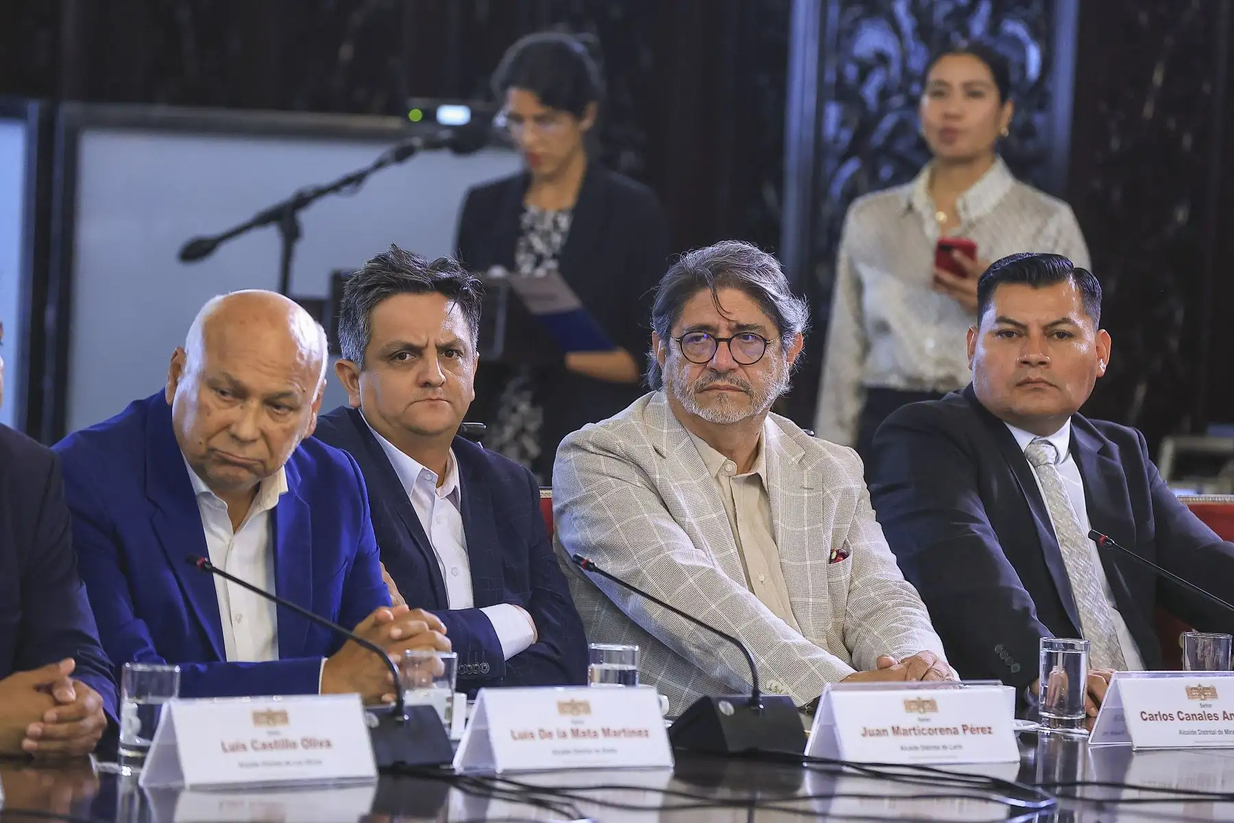 El presidente José María Balcázar lideró una reunión de trabajo con los alcaldes de Lima Metropolitana. Foto: ANDINA/ Prensa Presidencia