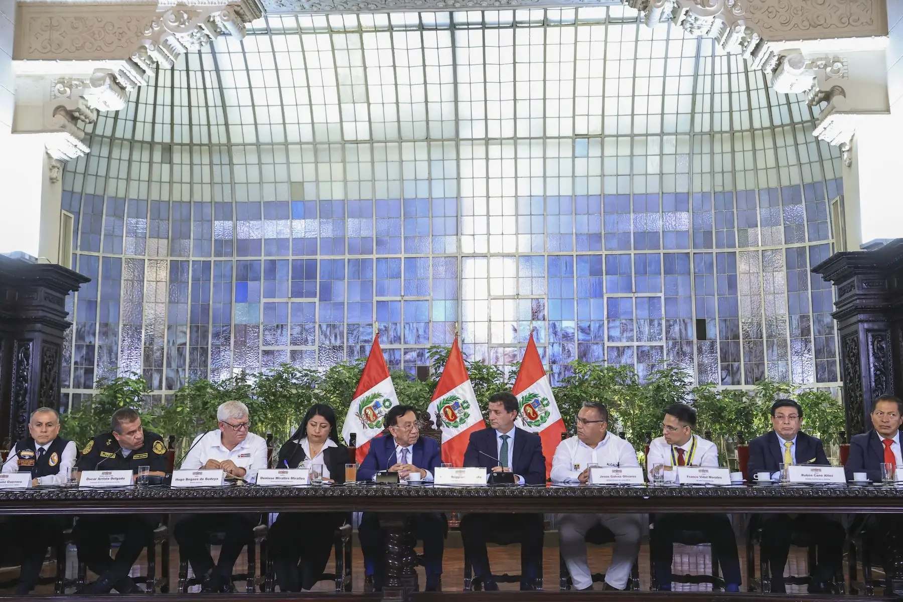 El presidente José María Balcázar lideró una reunión de trabajo con los alcaldes de Lima Metropolitana. Foto: ANDINA/ Prensa Presidencia