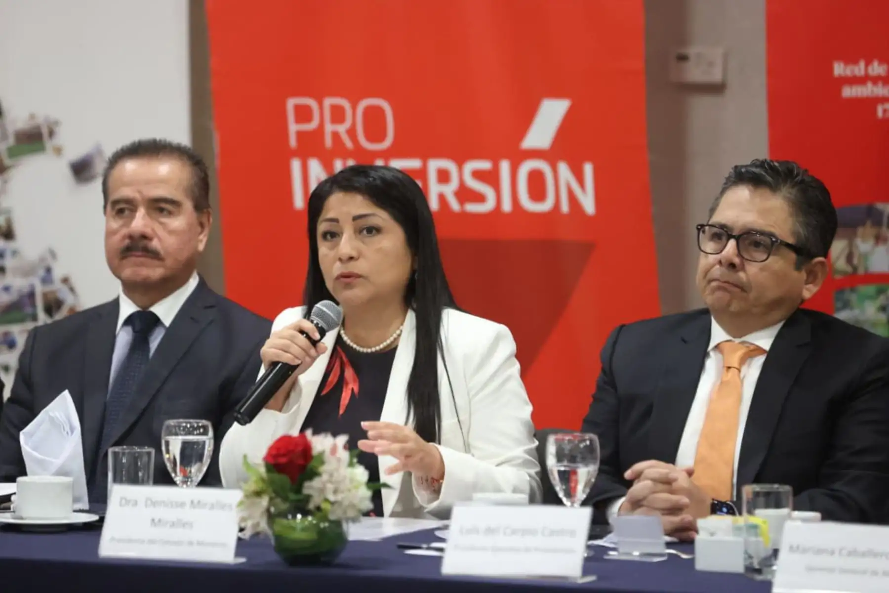 Premier Denisse Miralles junto al Ministro de Salud, Luis Quiroz participan en la Sesión Informativa "Unidos contra la Anemia: Alianzas Transformadoras."  Foto: ANDINA/Melina Mejía