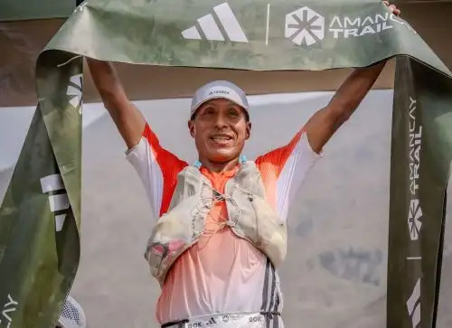 Remigio Huamán  ganó la carrera de los 80 kilómetros del Amancay Trail
