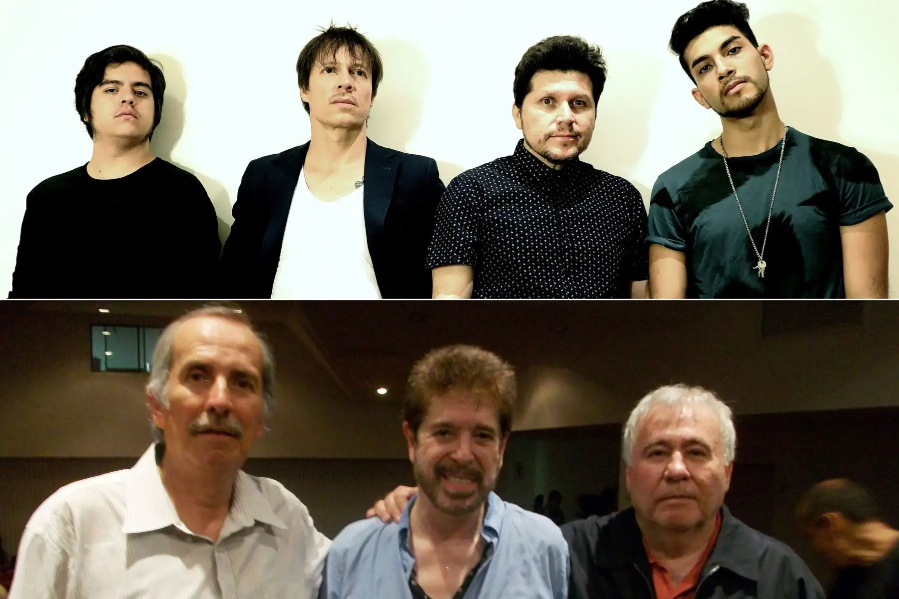 Líbido (arriba) y Los Saicos (abajo). Foto: Composición con fotos de Archivo