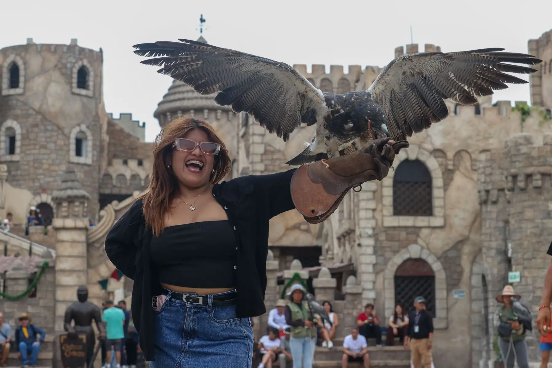 En el Castillo de Chancay, los visitantes pueden gozar de un show especial de aves rapaces donde se pueden tomar fotos y videos interactuando con las aves.

Foto:ANDINA / Juan Carlos Guzmán Negrini