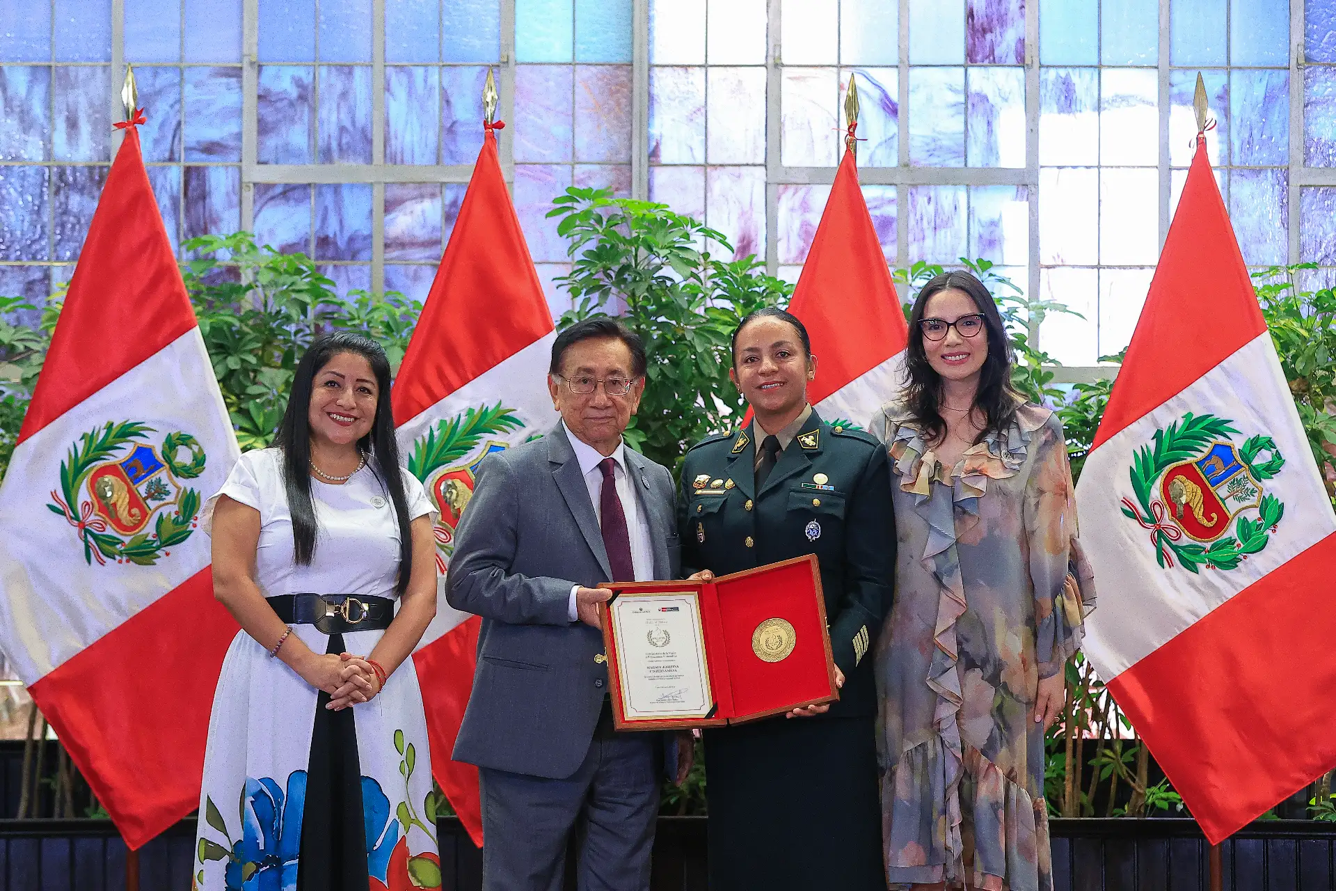 Presidente Balcázar rindió homenaje a la mujer peruana y destacó su lucha histórica por la igualdad de género. Foto: ANDINA/ Prensa Presidencia