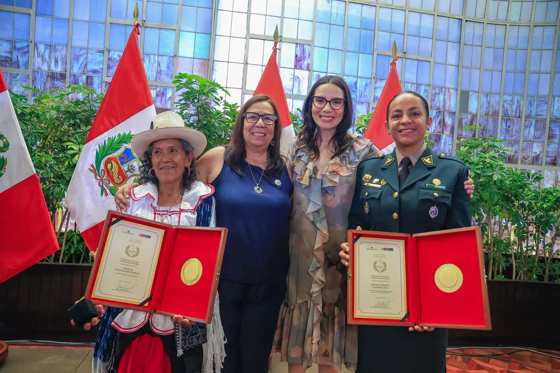 Presidente Balcázar rindió homenaje a la mujer peruana y destacó su lucha histórica por la igualdad de género. Foto: ANDINA/ Prensa Presidencia