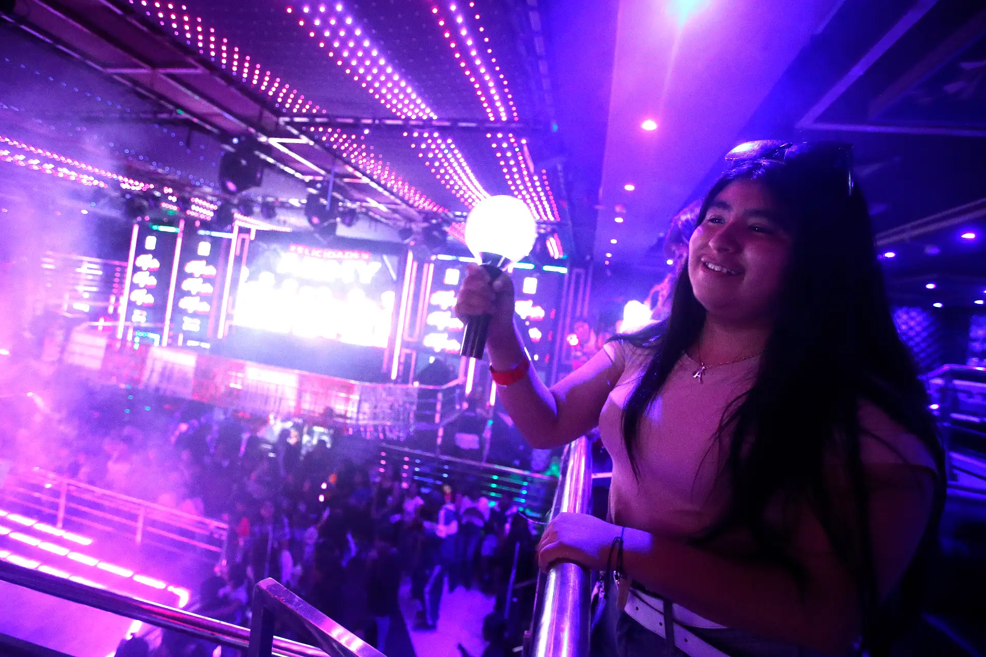 Reunión de fans de BTS por el cumpleaños de los miembros SUGA y JHope.  El evento se realiza en la Discoteca X-BIO que incluye covers de baile, karaoke y concursos de trivias. 
Foto: ANDINA/ Eddy Ramos