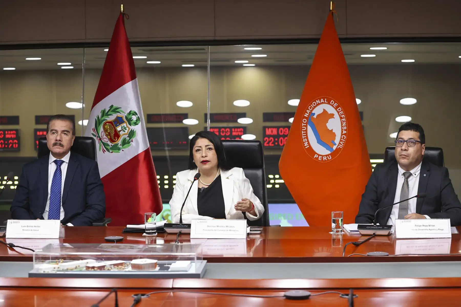 Denisse Miralles anuncia presentación de observatorio para monitorear apoyo por desastres. Foto: Difusión