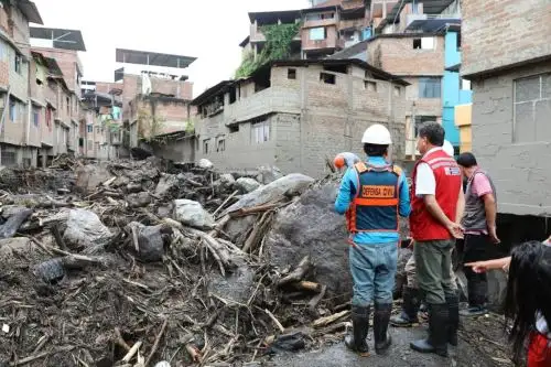 El Midis participa y supervisa en tiempo real las acciones de ayuda para los damnificados de Ayna. Foto: MIDIS/Difusión.