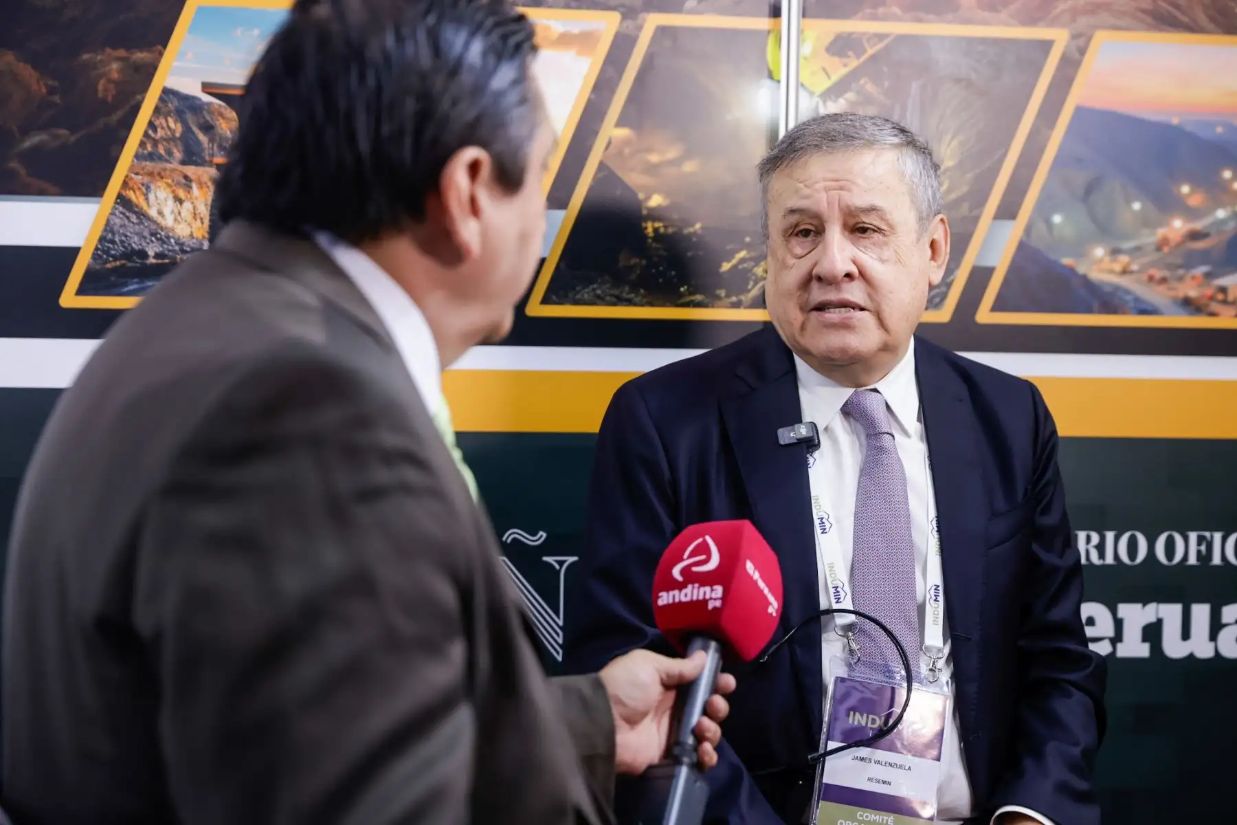 James Valenzuela, presidente de INDUMIN 2026, dio inicio a la agenda técnica del encuentro, que reúne a especialistas y autoridades para debatir sobre innovación y sostenibilidad en la minería. Foto: ANDINA/Luis Iparraguirre