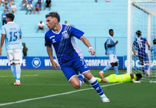 Franco Coronel fue acusado de actos racistas hacia Cristiano Da Silva. Foto: Alianza Atlético.