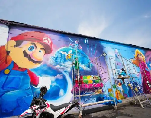 Super Mario Galaxy  en Perú con un mural impresionante por el MAR10 DAY