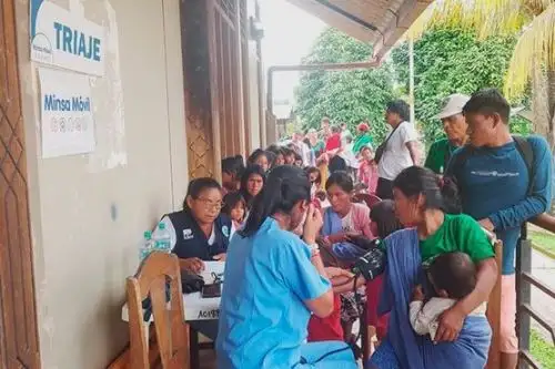 Durante cinco días, el equipo de Minsa Móvil desplegó brigadas de salud integral en cinco comunidades nativas remotas de la selva. Foto: Minsa