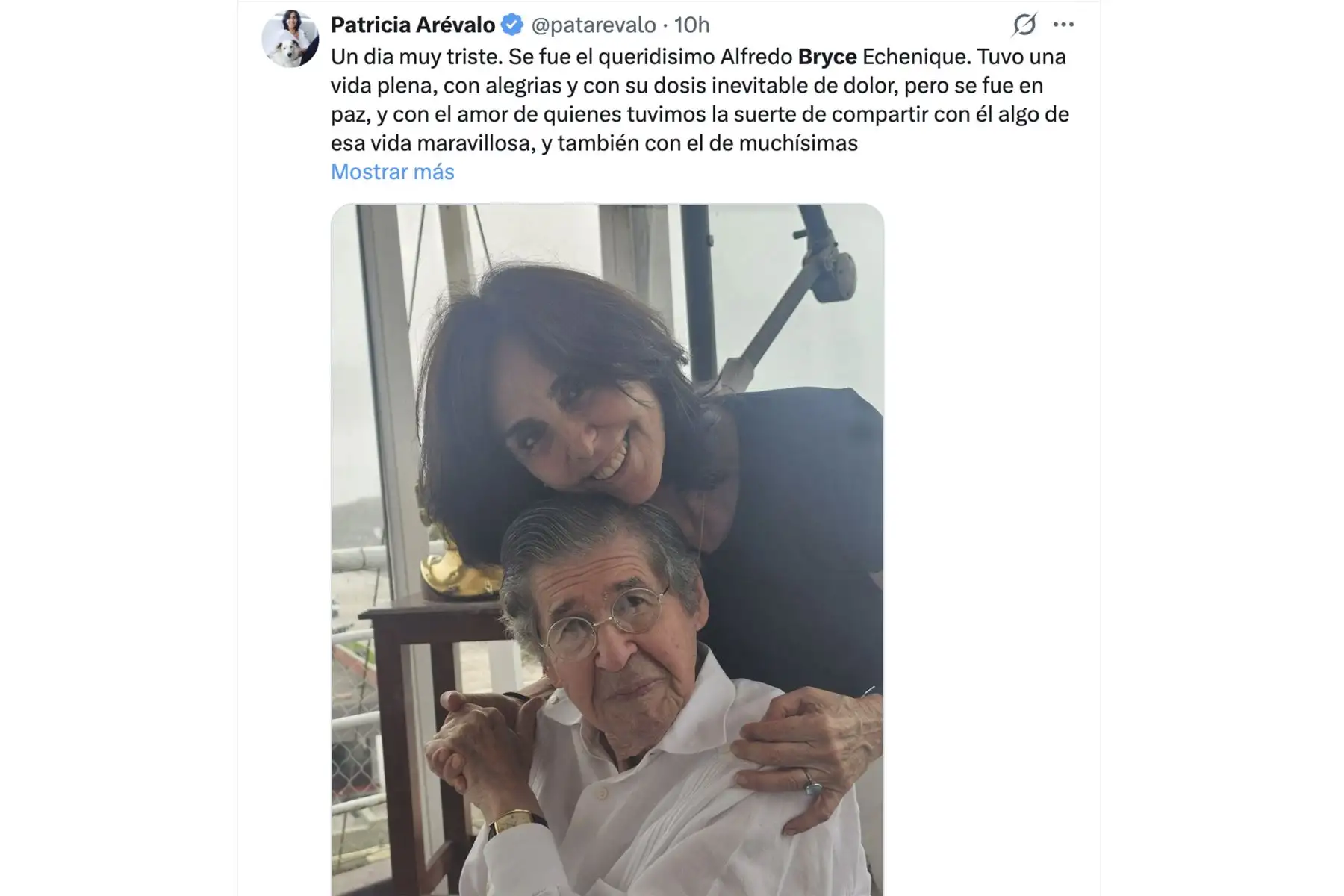 Patricia Arévalo, lingüista y amiga del escritor dedica emotiva despedida.