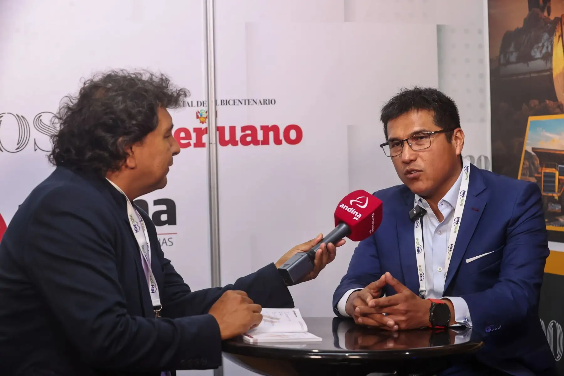 Iván Salas, Gerente General de Soleil Perú entrevistado por la Agencia Andina en el marco de la convención INDUMIN 2026.

Foto: ANDINA/Juan Carlos Guzmán Negrini