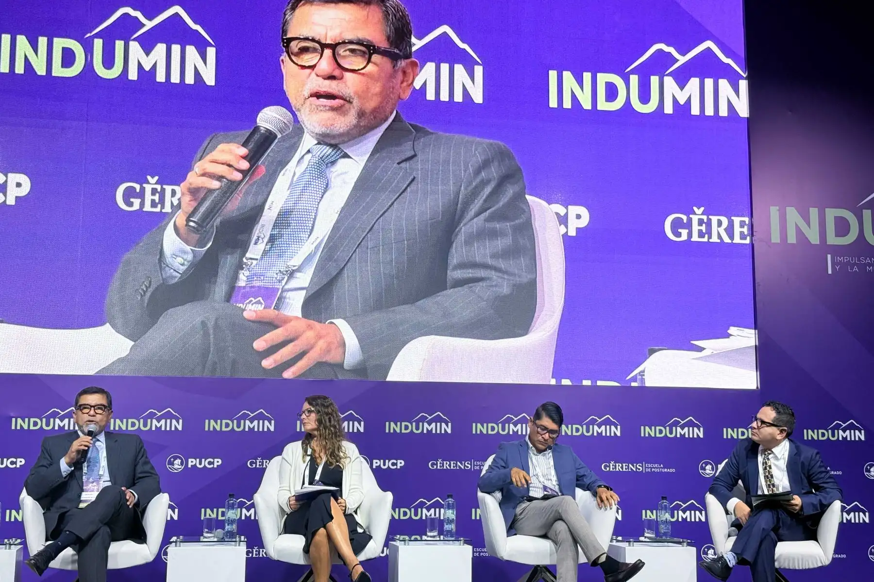 Intervención de Carlos Casas, Director Centro de Estudios sobre Minería de la Universidad del Pacífico el marco de INDUMIN 2026.

Foto: ANDINA/Juan Carlos Guzmán Negrini