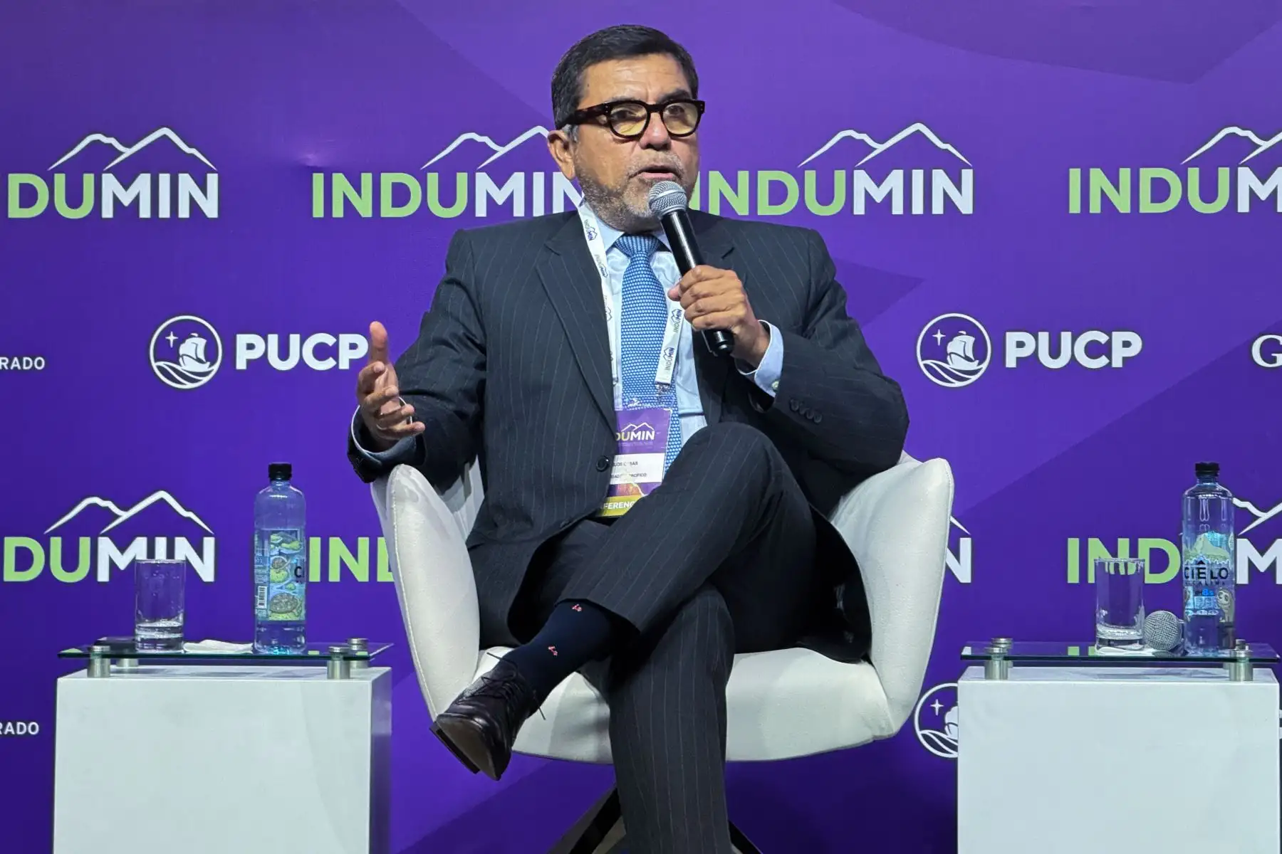 Intervención de Carlos Casas, Director Centro de Estudios sobre Minería de la Universidad del Pacífico el marco de INDUMIN 2026.

Foto: ANDINA/Juan Carlos Guzmán Negrini