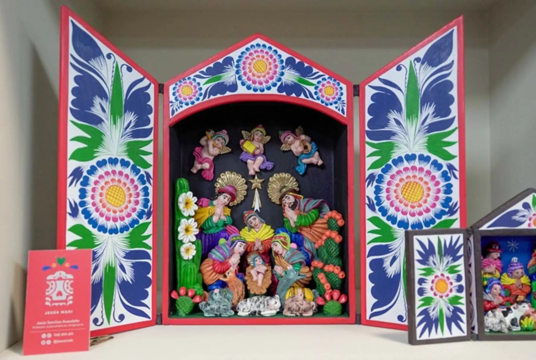 Retablo ayacuchano, una de las artesanías emblemáticas del Perú. Foto: Rurak Maki.