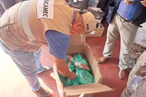 Intervención de la Sucamec se realizó en coordinación con la PNP, Aduanas-Sunat y el Ministerio Público. Foto: SUCAMEC/Difusión.