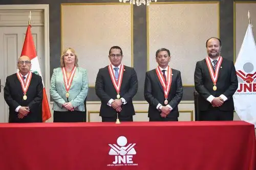 GUNTHER GONZÁLES BARRÓN SE INCORPORA COMO MIEMBRO DEL PLENO DEL JNE. Foto: ANDINA/Difusión