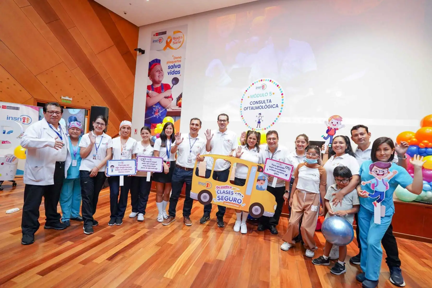 El Instituto Nacional de Salud del Niño San Borja realizó esta jornada de atención gratuita como parte de sus acciones orientadas a promover el cuidado de la salud visual en la población infantil. Foto: ANDINA/Difusión.