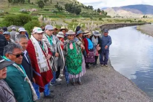 Midagri identifica en Puno los puntos que requieren intervención preventiva ante las lluvias y eventuales desbordes. Foto: MIDAGRI/Difusión.