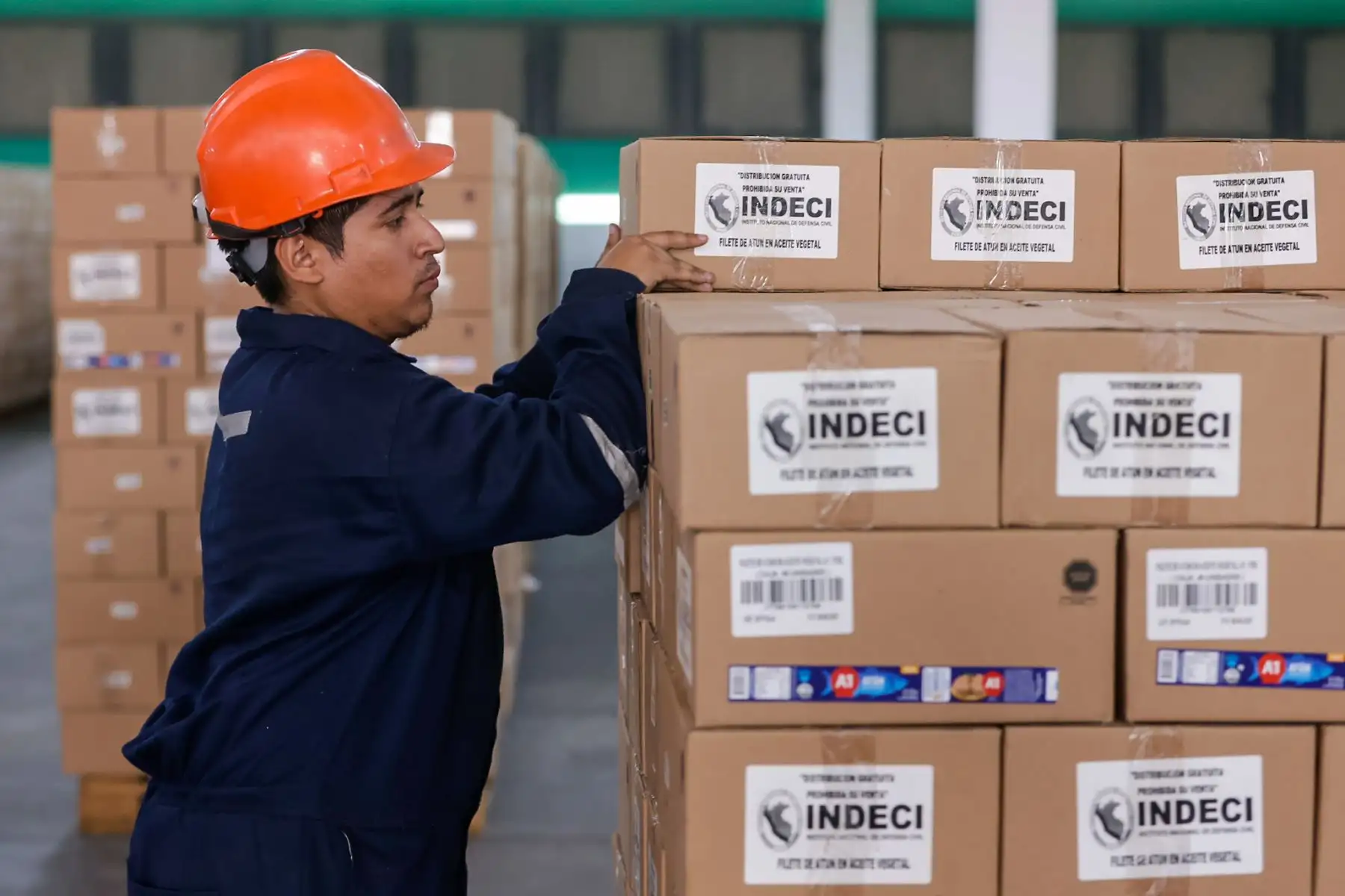 El envío incluyó productos alimentarios y artículos de primera necesidad destinados a familias afectadas por emergencias. Foto: ANDINA/Luis Iparraguirre.